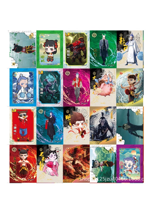 The Devil Child Of Which Is Making Trouble In The Sea Card Fight Card Blind Box Movie Seal God List Peripheral Card-Color:Nezha 1 Yuan Pack 32 Packs Of 160 Cards  - Image 4