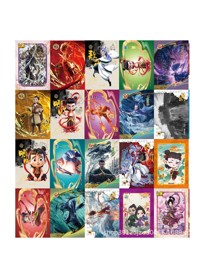The Devil Child Of Which Is Making Trouble In The Sea Card Fight Card Blind Box Movie Seal God List Peripheral Card-Color:Nezha 1 Yuan Pack 32 Packs Of 160 Cards  - Image 2