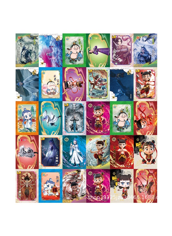The Devil Child Of Which Is Making Trouble In The Sea Card Fight Card Blind Box Movie Seal God List Peripheral Card-Color:Nezha 1 Yuan Pack 32 Packs Of 160 Cards  - Image 5