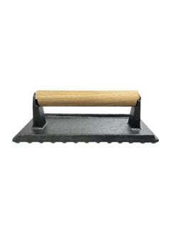 Top Pick Cast Iron Burger Press With Wooden Handle 
