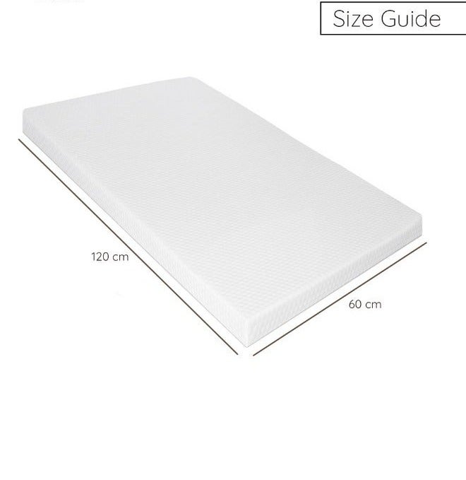 Imperial Comforts Cot Mattres, 60x120 cm Crib Mattress with Extra 10 cm Memory Foam & Removable Washable Cover, Breathable, Anti Allergenic and Water Resistant Toddler Bed Mattress - Image 3