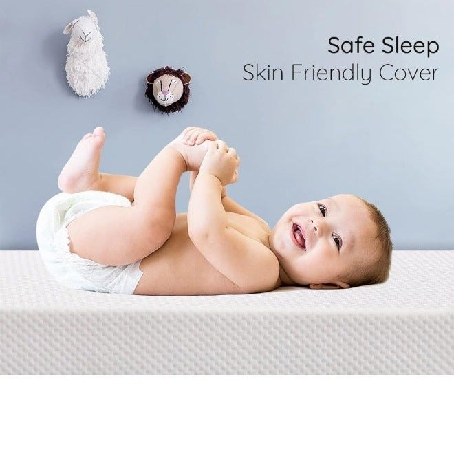 Imperial Comforts Cot Mattres, 60x120 cm Crib Mattress with Extra 10 cm Memory Foam & Removable Washable Cover, Breathable, Anti Allergenic and Water Resistant Toddler Bed Mattress - Image 2