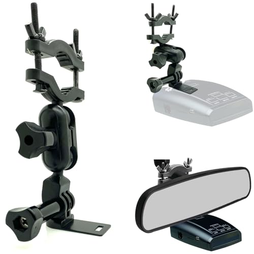 ChargerCity AccessoryBasics Rearview Mirror Stem Radar Detector Mount for Uniden R1 R3 R7 R8 DFR2 DFR3 DFR4 DFR5 DFR6 DFR7 DFR8 DFR9 Radar Detector (Require at Least 1" Clear Stem Space to Install) - Image 4