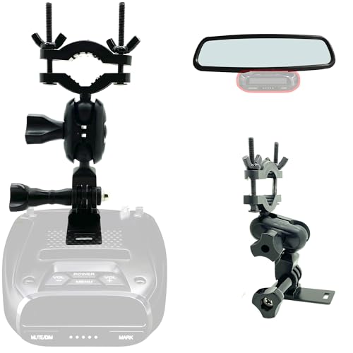ChargerCity AccessoryBasics Rearview Mirror Stem Radar Detector Mount for Uniden R1 R3 R7 R8 DFR2 DFR3 DFR4 DFR5 DFR6 DFR7 DFR8 DFR9 Radar Detector (Require at Least 1" Clear Stem Space to Install) - Image 5