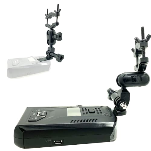 ChargerCity AccessoryBasics Rearview Mirror Stem Radar Detector Mount for Uniden R1 R3 R7 R8 DFR2 DFR3 DFR4 DFR5 DFR6 DFR7 DFR8 DFR9 Radar Detector (Require at Least 1" Clear Stem Space to Install) - Image 1