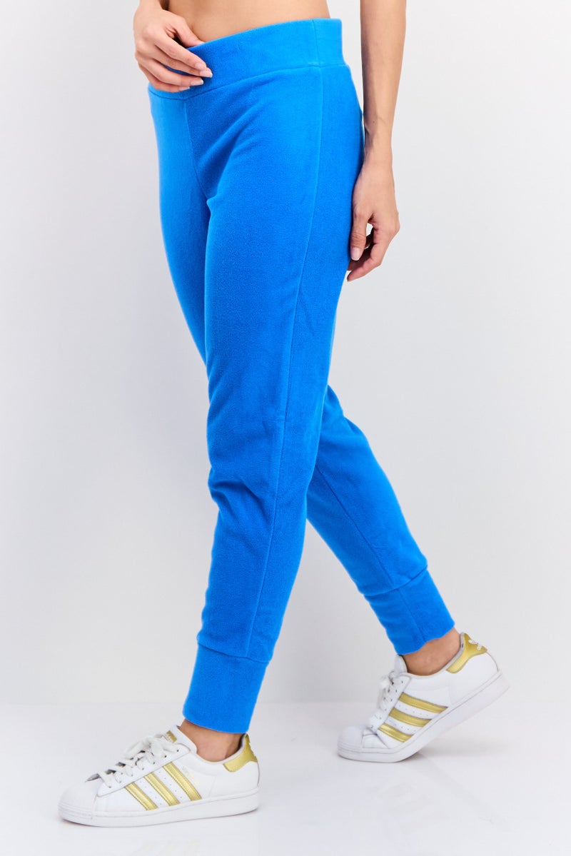 Jones New York Women Regular Fit Textured Jogger Pants, Blue - Image 2