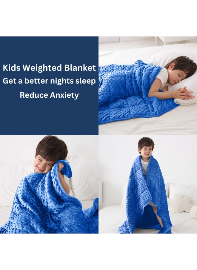 Made2Motivate Weighted Single Size Blanket for Adults Heavy Cotton Blanket for Sleep and Stress Relief Anxiety Sensory Calming Blanket for Peaceful Sleep 152x203cm - Green  - Image 1