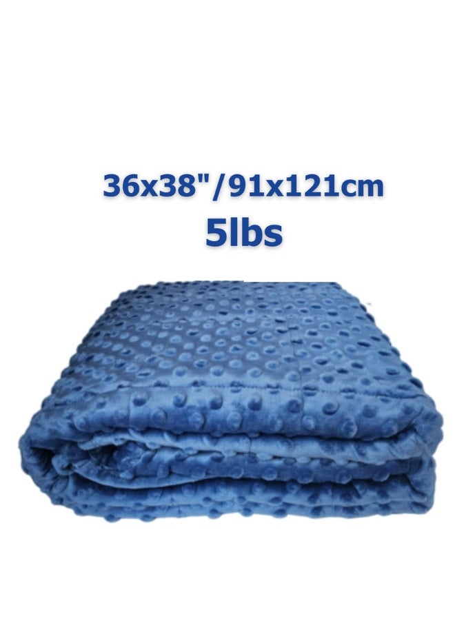 Made2Motivate Weighted Single Size Blanket for Adults Heavy Cotton Blanket for Sleep and Stress Relief Anxiety Sensory Calming Blanket for Peaceful Sleep 152x203cm - Green  - Image 5