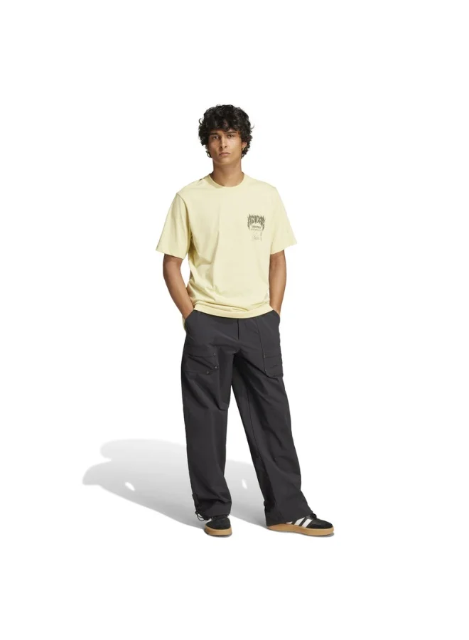 Adidas Q12 TS DEATH Yellow Originals Men T-SHIRTS