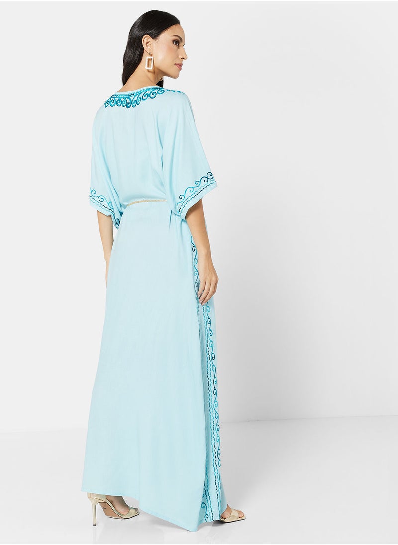 ARABIAN CLOSET EMBROIDERED KAFTAN  - Image 2