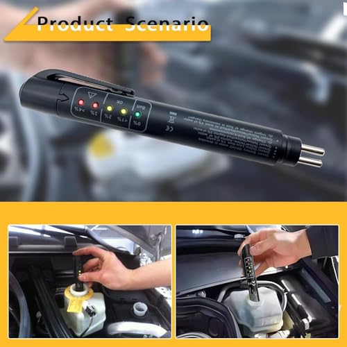 Hetkrishi Brake Fluid Liquid Tester Pen | 1PC DOT3 DOT4 DOT5.1 Brake Fluid Testing Tool | 5 LED Indicators | Hydraulic Fluid Moisture Analyzer | Car Diagnostic Testing Pen - Image 2