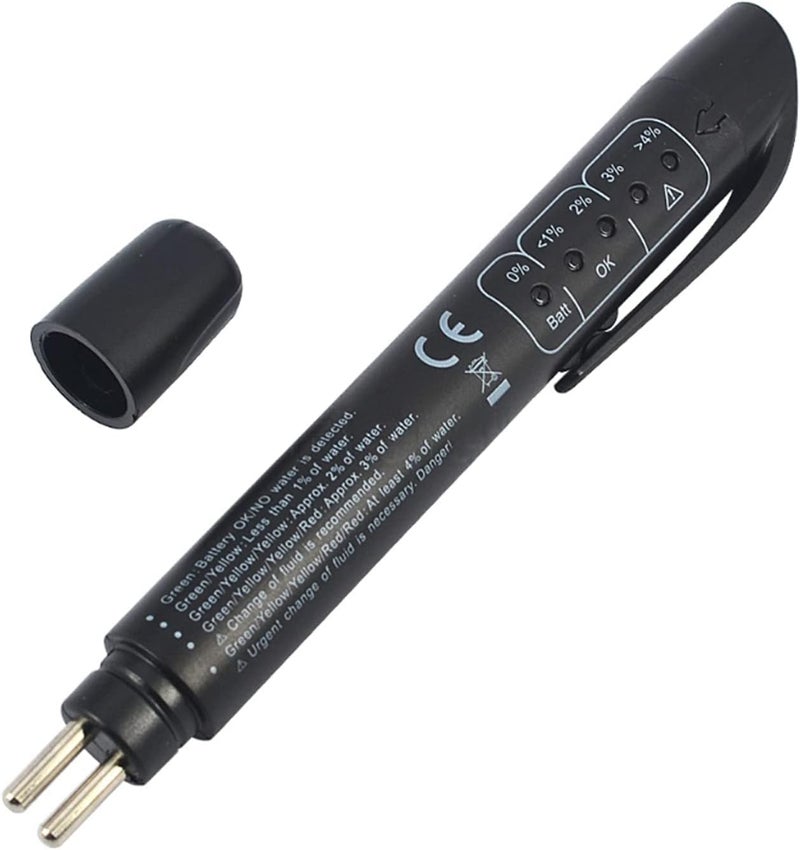 Hetkrishi Brake Fluid Liquid Tester Pen | 1PC DOT3 DOT4 DOT5.1 Brake Fluid Testing Tool | 5 LED Indicators | Hydraulic Fluid Moisture Analyzer | Car Diagnostic Testing Pen - Image 1