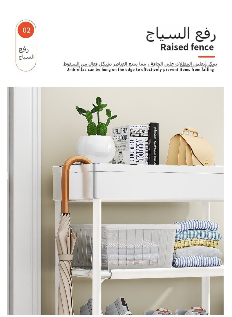 XiuWoo Simple Shoe Rack, Household Multi-functional Shoe Shelf, Space Saving Splicing Shoe Rack, Multi-layer Combination Storage Organizer Folding Shoe Cabinet - Image 5