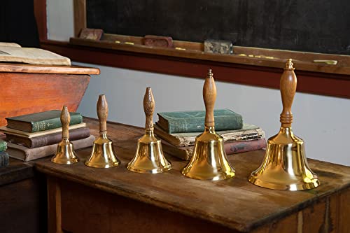 Bevin Bells Solid Brass Hand Bell | 10HB | New England Hardwood Handle | Elegant Hand Call Bell | Noise Makers | Loud Brass Bells | Easy to Grip Handle | Teacher Handheld Bell | Made in CT, USA - Image 5