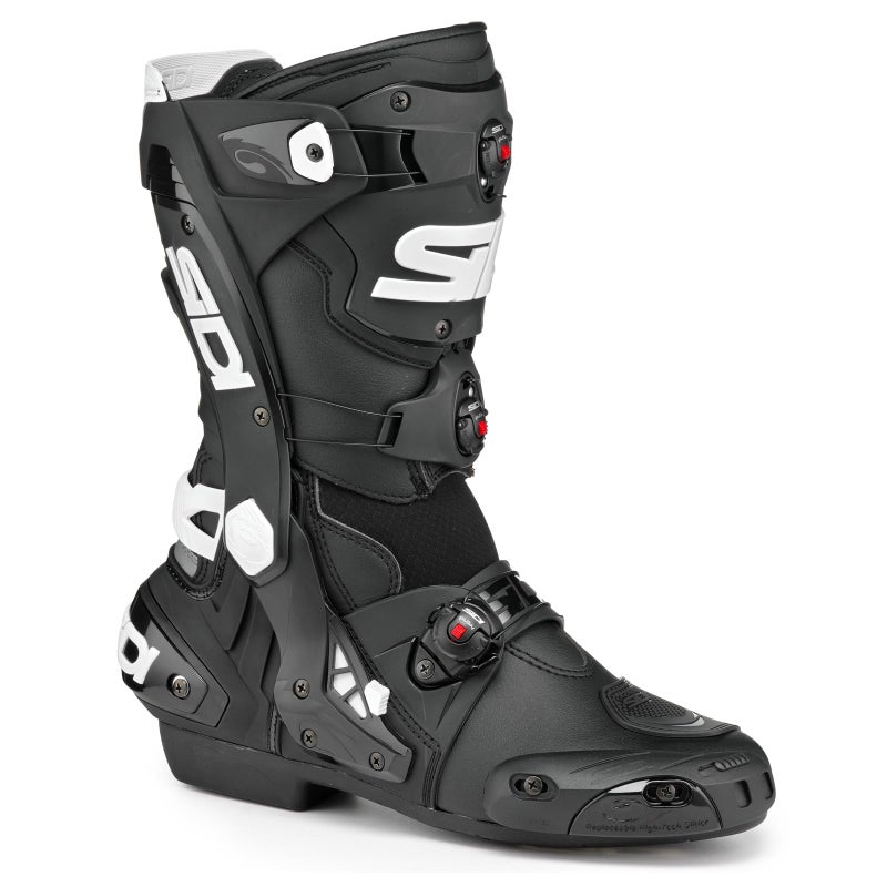 SIDI REX AIR Mens Motorcycle Boots WhiteBlack 105 inches 265 cm