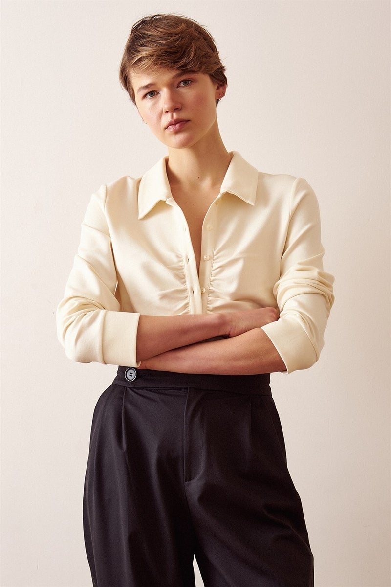 Never More Drawstring Shirt - Image 1