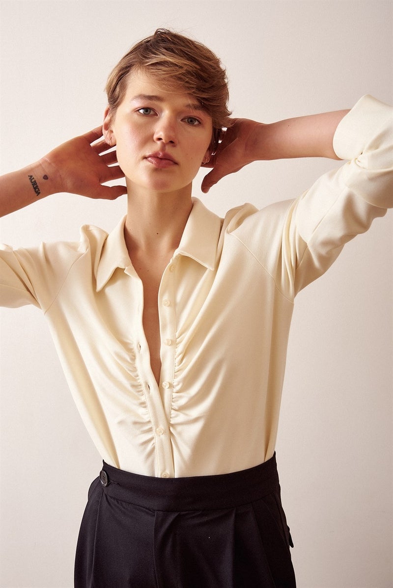 Never More Drawstring Shirt - Image 4