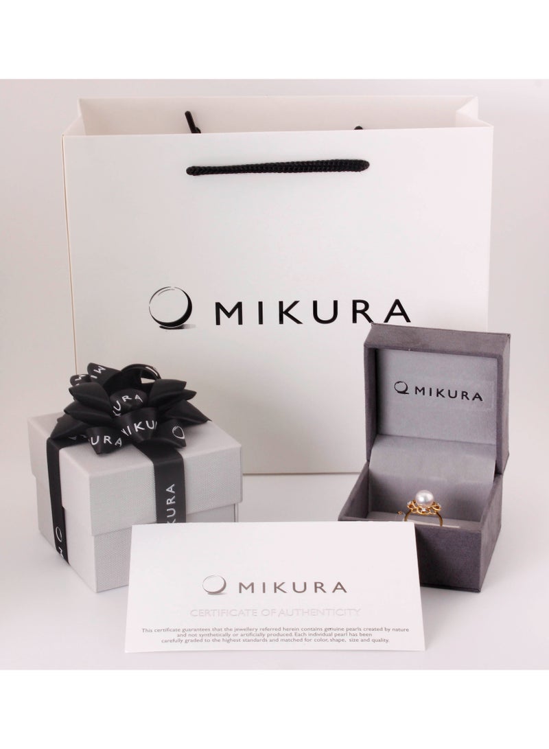 MIKURA Ring, Gold Color, 18KW, SI Clarity, 3D  - Image 5
