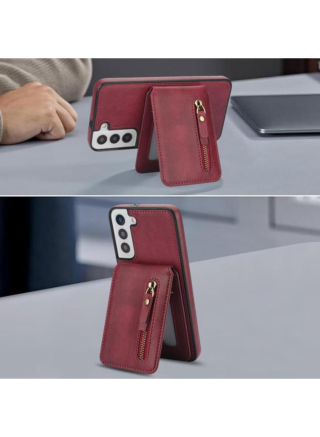 اس-توب جراب لهاتف Samsung Galaxy S22+ 5G بسحاب ومحفظة MagSafe مقسمة من الجلد الخلفي - Image 4