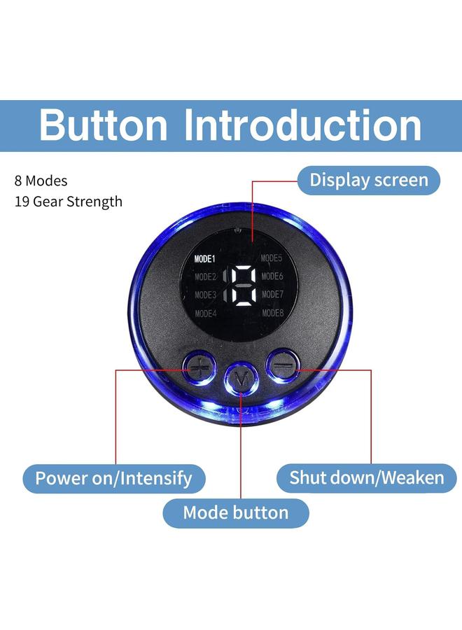 Ansiktsmassagerare, elektrisk ansiktsmassagerare, anti-rynk ansiktsmassage, lappade Pads Ems ansiktsmassage 8 lägen, för anti-rynk ansiktslyftning hud stramar åt ansiktet - Image 3