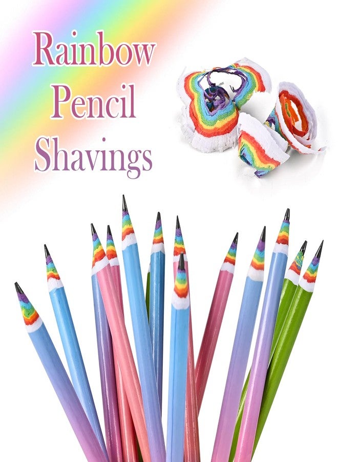 Goldge 16 Pcs Rainbow Pencils, Number 2 Pencils #2 with Erasers, Colored Pencil for Office & School Supplies, Party Favors - Image 3