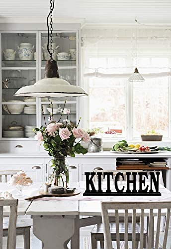Waroom Home Kitchen Sign for Home Decor, Wooden Kitchen Block Letters Rustic Tabletop Words Decor (Kitchen) - Image 4