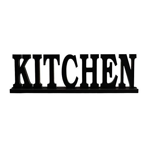 Waroom Home Kitchen Sign for Home Decor, Wooden Kitchen Block Letters Rustic Tabletop Words Decor (Kitchen) - Image 1