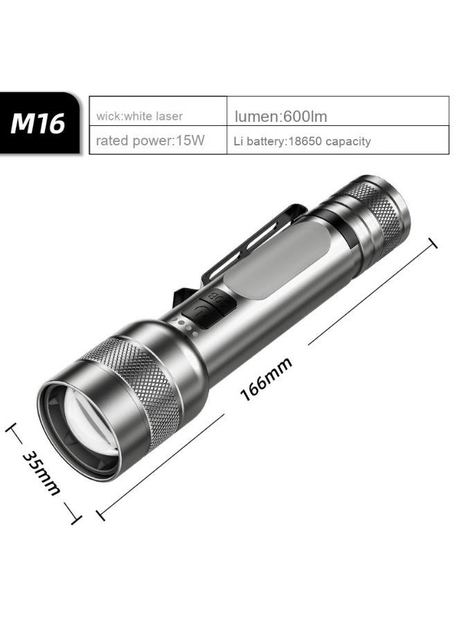 NIBEMINENT Zoom Rechargeable Outdoor Flashlight - Powerful Multifunctional & Long-lasting