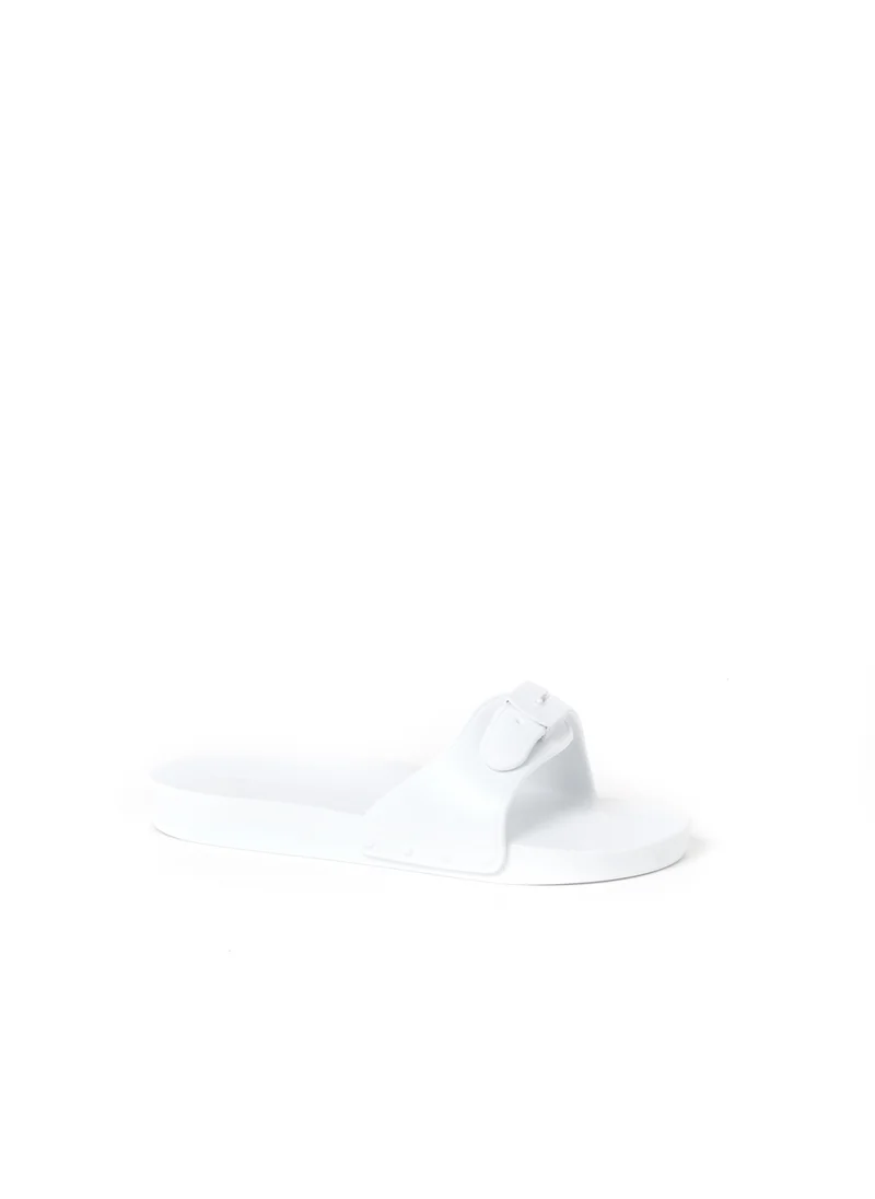 شول MULES OFF-WHITE PESCURA FLAT AQUA