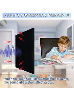 VUCATIN 12 PCS Acoustic Panels High Density Sound Absorbing Panels Sound Proof Insulation Square Wall Decor Self-Adhesive Felt board Decorative Notice Board  - Image 2