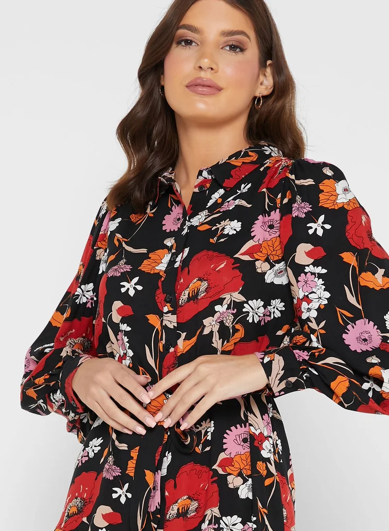 WAREHOUSE Floral Print Dress