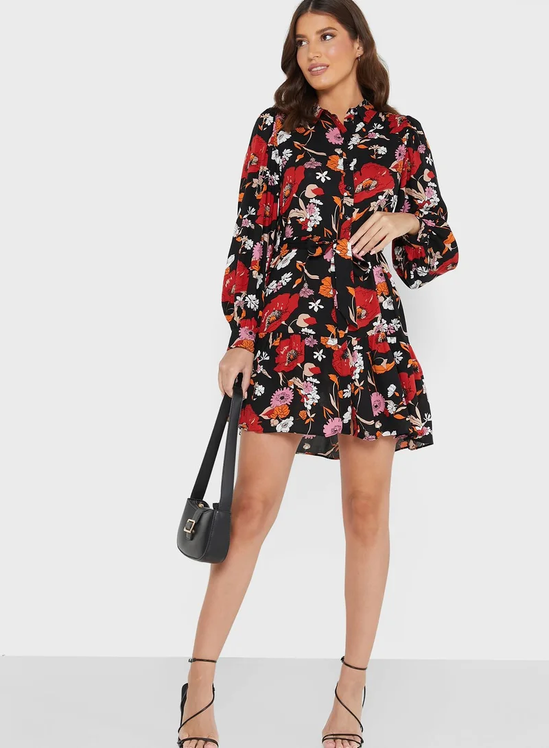 WAREHOUSE Floral Print Dress