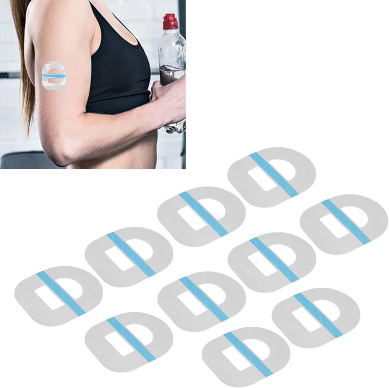 كلاراكو ١٠ قطع من الرقعة اللاصقة للمستشعر، أغطية لاصقة لتثبيت المستشعر، رقعة لاصقة مقطوعة مسبقًا - Image 5