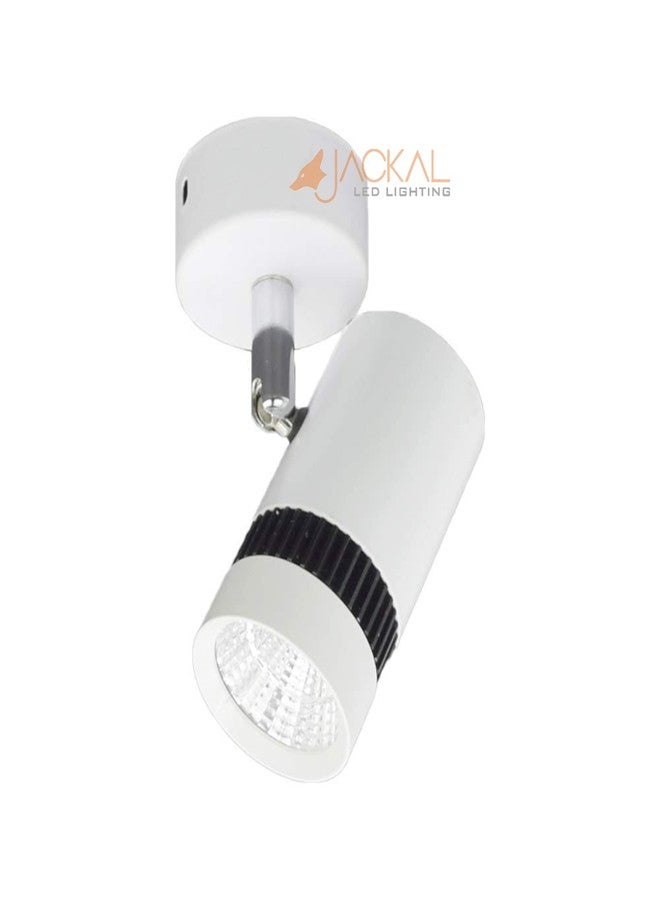 JACKAL مصباح جاكال® LED بقوة 6 وات، مصباح سقف داخلي/مصباح تركيز/مصباح جداري (لون أبيض) | رأس إضاءة قابل للدوران بمرونة | مثالي للمطابخ وغرف المعيشة والمراكز التجارية – (ضمان 6 أشهر) (عبوة من 3 مصابيح) - Image 5