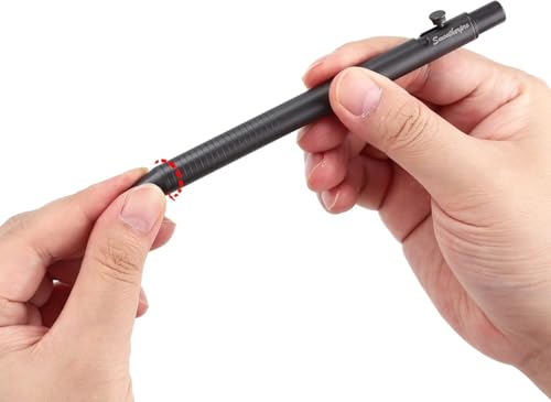 SMOOTHERPRO Titanium Bolt Action Pen Retractable Gel Pen Compatible with Pentel Refills Lightweight Slim Shape for EDC Pocket Business Collection Color Dark Gray (Ti141) - Image 4