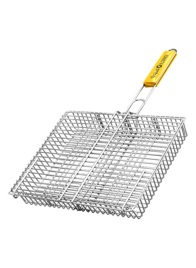السنيدي شبك شوي متعدد الاستخدامات، شبك شواء، فضي، مقاس 53*31 سم - Image 1
