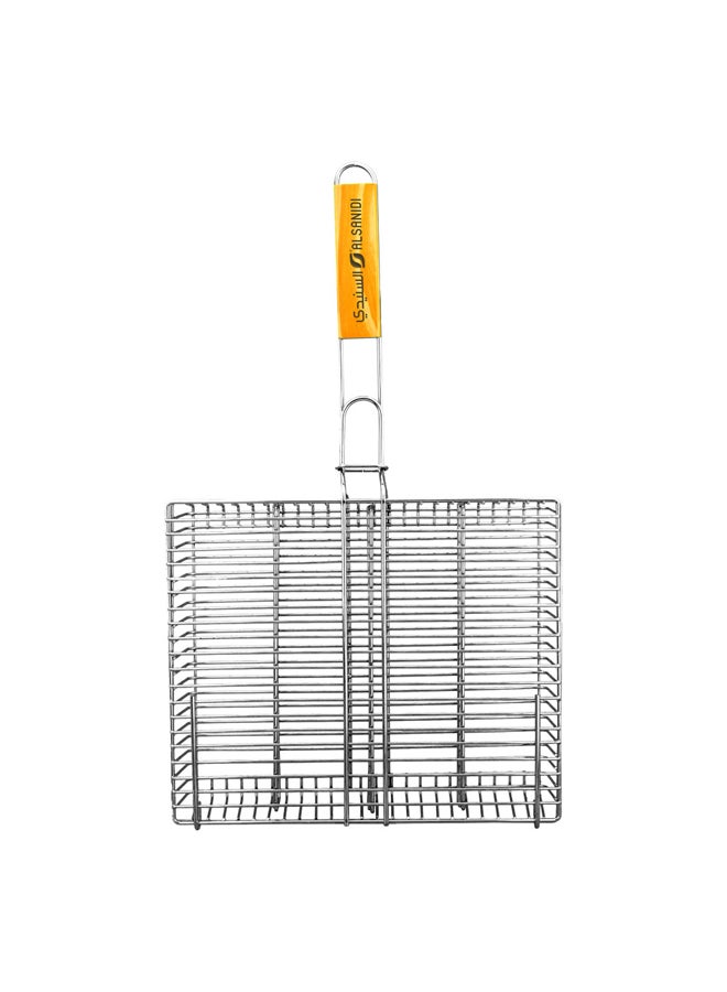 السنيدي شبك شوي متعدد الاستخدامات، شبك شواء، فضي، مقاس 53*31 سم - Image 3