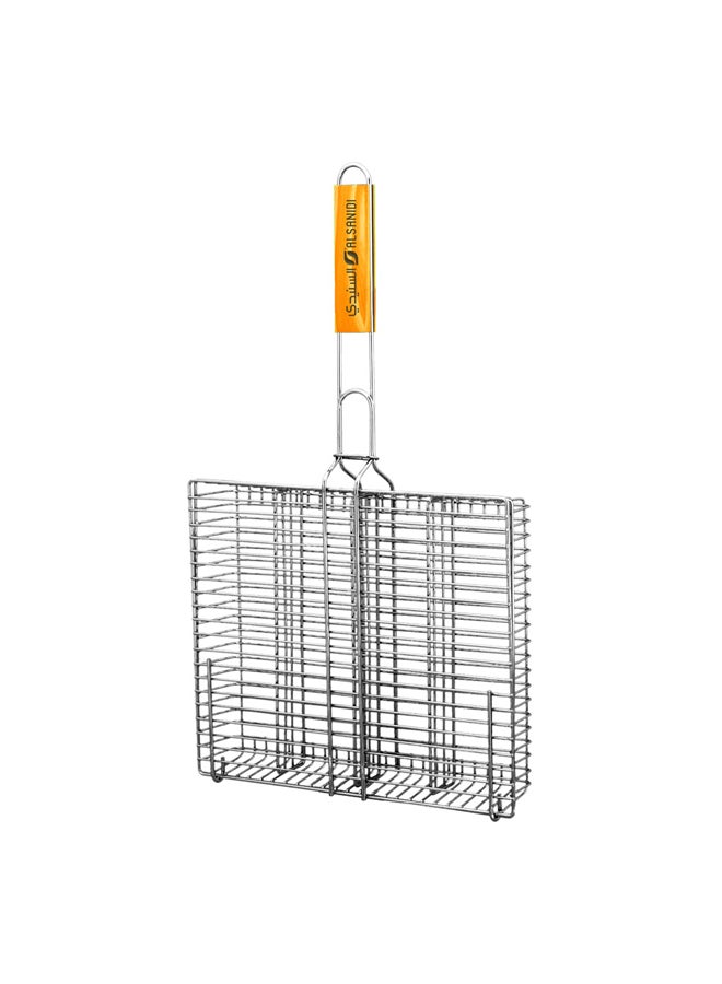 السنيدي شبك شوي متعدد الاستخدامات، شبك شواء، فضي، مقاس 53*31 سم - Image 4