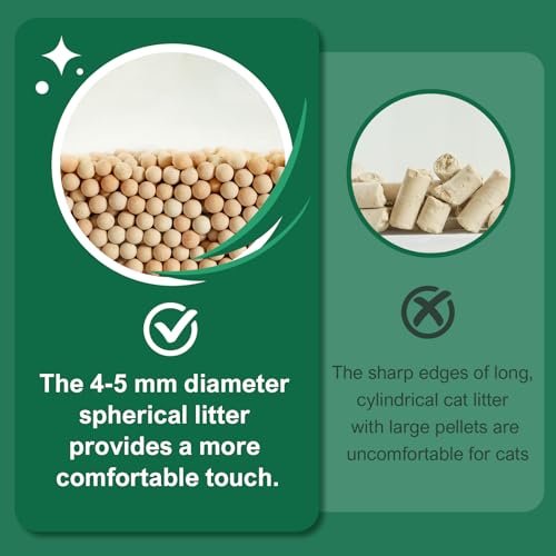 IMMCUTE Cat Litter Pellets 9 lbs, Generic Litter Pellets Refills Exclusively for Dual-Layer Litter Box Systems, Dehydrating, Zeolite, Long-Lasting Odor Control Non-climping, Not Low-Tracking - Image 4
