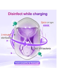 GlorySmile Powerful Teeth Whitening Kit LED Light Teeth Whitening Pen Blue Rechargeable LED Light Effective for Sensitive Teeth Comfortable and Accelerated Teeth Whitening 7Shades Whiter Teeth Whitening Device Kit  - Image 3