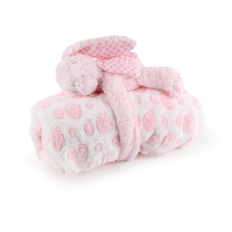 KICKS & CRAWL KICKS CRAWL Cute Bunny Toy Blanket - Image 1