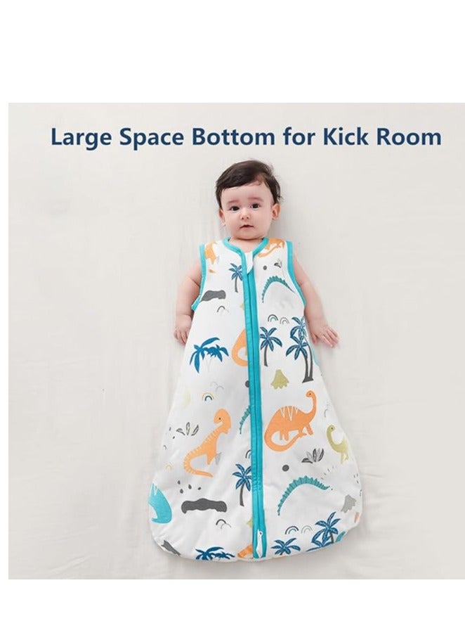 Baby sleeping bag, baby wearable blanket, 100% cotton sleeping bag, two-way zipper, suitable for boys and girls  - Image 2