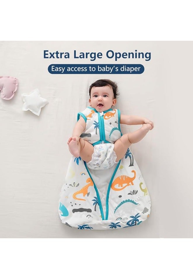 Baby sleeping bag, baby wearable blanket, 100% cotton sleeping bag, two-way zipper, suitable for boys and girls  - Image 3