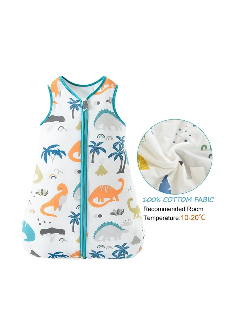 Baby sleeping bag, baby wearable blanket, 100% cotton sleeping bag, two-way zipper, suitable for boys and girls  - Image 5