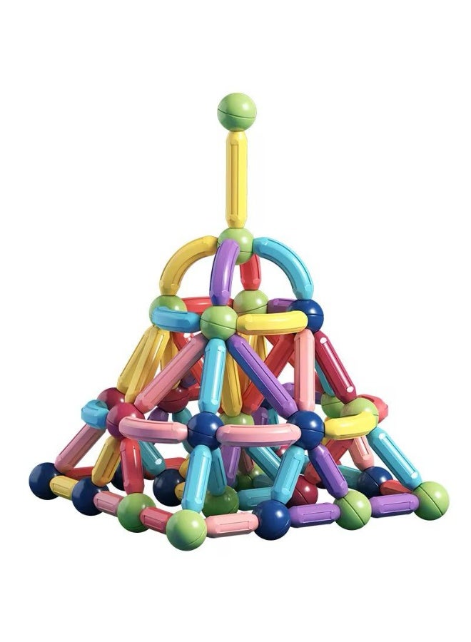 DEHKAH 84PCS Magnetic Sticks Building Puzzle | STEM Educational Toy for Kids | Creative Construction Set - Image 2