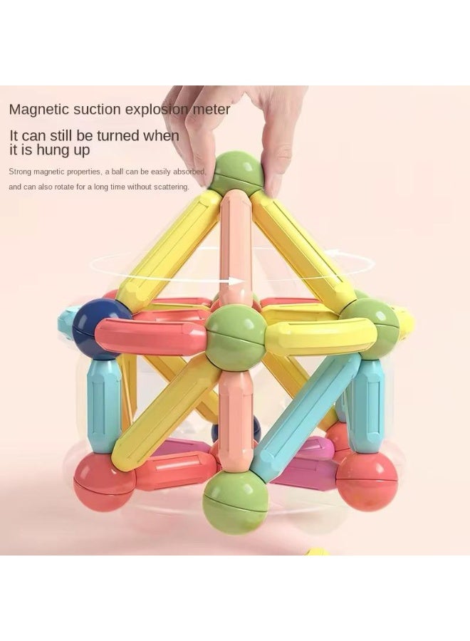 DEHKAH 84PCS Magnetic Sticks Building Puzzle | STEM Educational Toy for Kids | Creative Construction Set - Image 4
