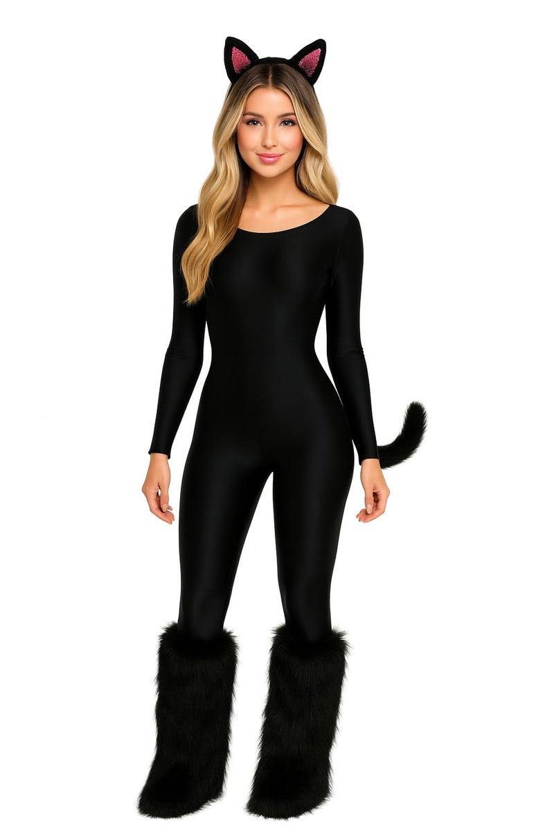 OVIGILY Women's Long Sleeve Unitard Dance Costume Spandex Full Body Suits One Piece Jumpsuits - Image 5