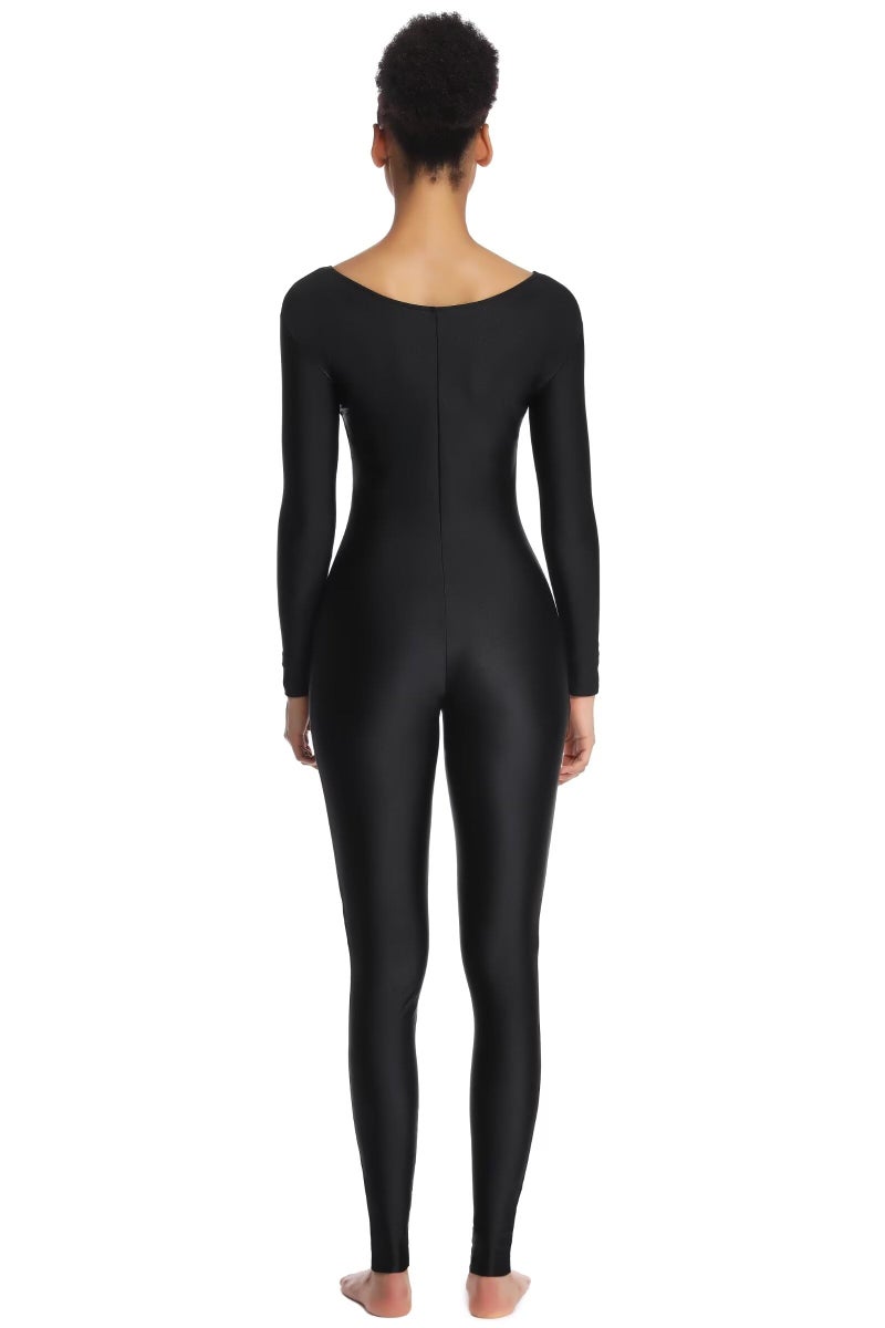 OVIGILY Women's Long Sleeve Unitard Dance Costume Spandex Full Body Suits One Piece Jumpsuits - Image 3