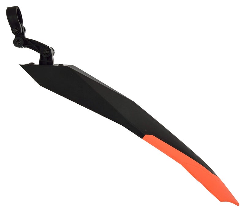 Dark Horse® Bicycle Dual Tone Front & Rear Mudguard with Unbreakable Plastic Clamp, Black-Orange - Image 3