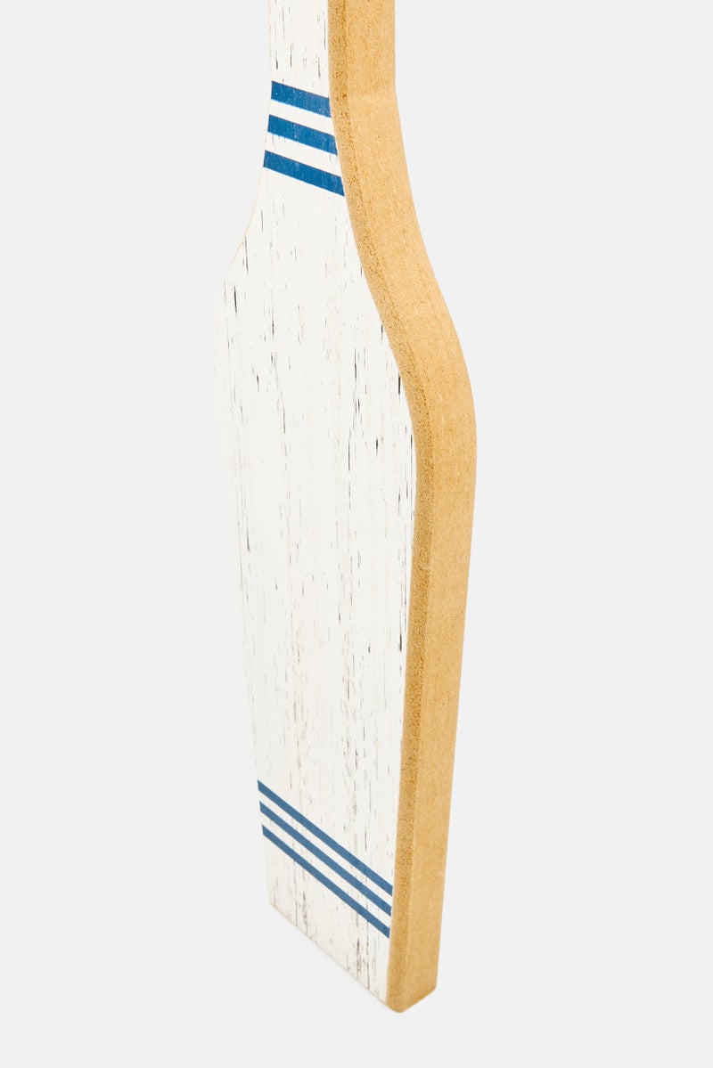 Muy Mucho Wooden Decorative Paddle, White Combo  - Image 3